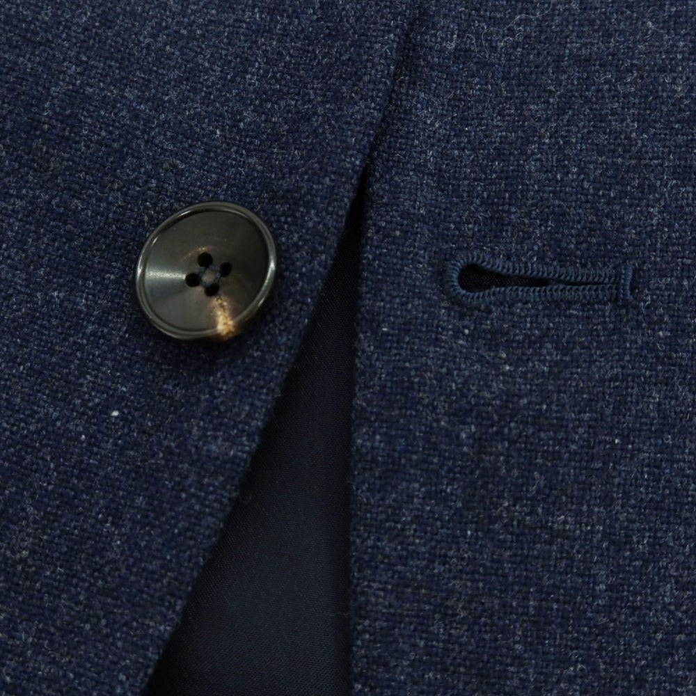 【中古】アルフォンソ シリカ Alfonso Sirica ウール テーラードジャケット ネイビー【 表記なし(S位) 】【 状態ランクB 】【 メンズ 】