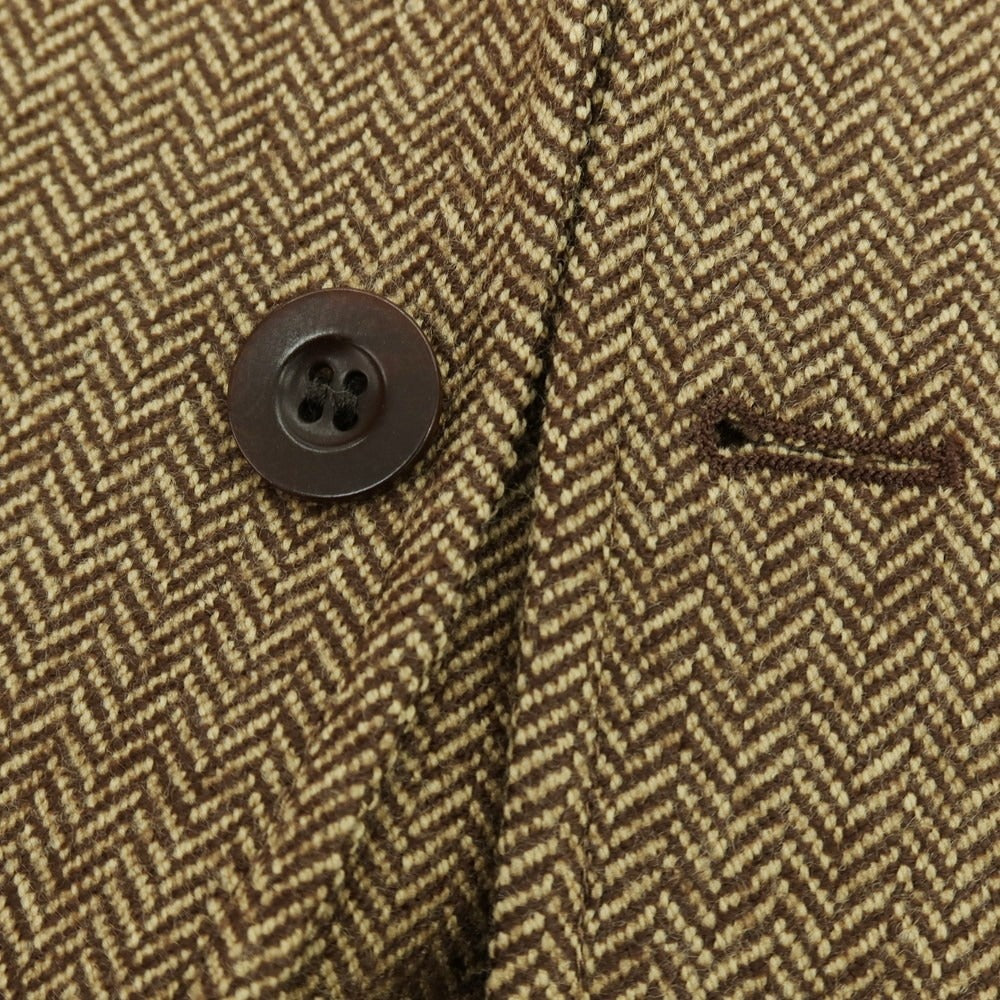 【中古】アカミネ Y.Akamine ウール テーラードジャケット ブラウン系【 44 】【 状態ランクC 】【 メンズ 】