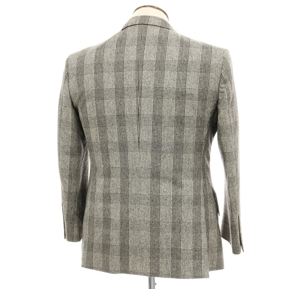 【中古】セイシェルズマインズ seychelles minds ツーピース SUPER100’S ウール グレンチェック 2B カジュアルジャケット グレーxブラック【 表記なし(L位) 】【 状態ランクB 】【 メンズ 】