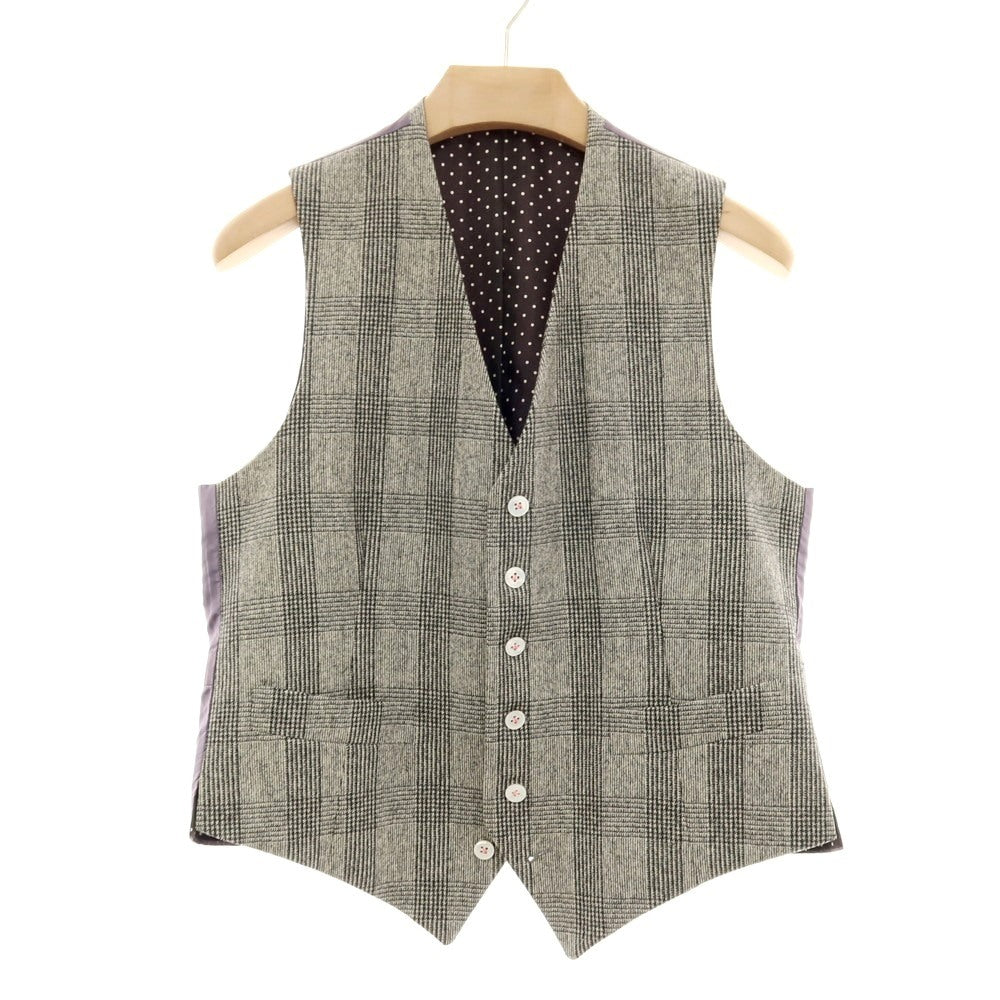 【中古】セイシェルズマインズ seychelles minds ツーピース SUPER100’S ウール グレンチェック 2B カジュアルジャケット グレーxブラック【 表記なし(L位) 】【 状態ランクB 】【 メンズ 】