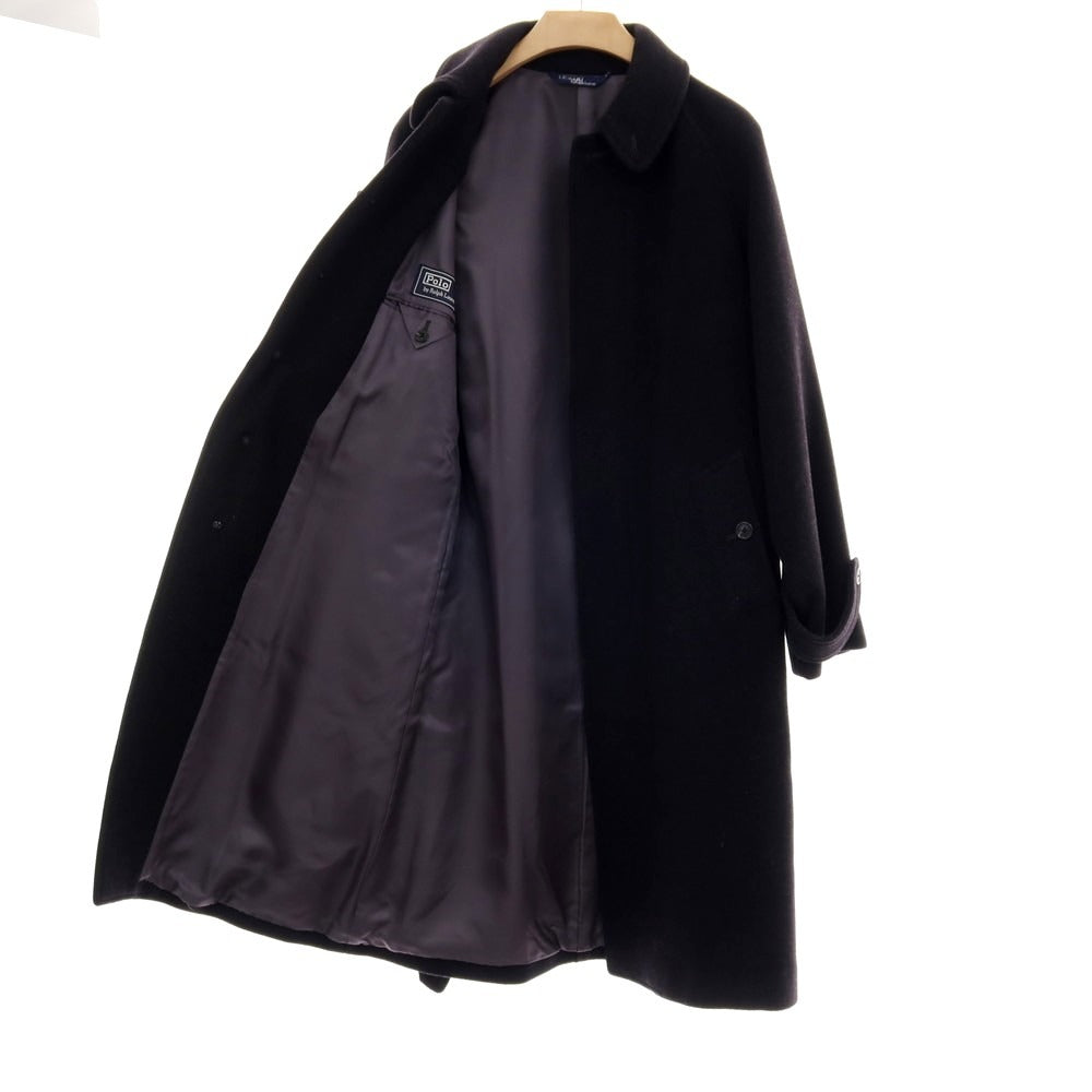 【中古】ポロ ラルフローレン Polo Ralph Lauren ウール ステンカラーコート チャコールグレー【 A6 】【 状態ランクB 】【 メンズ 】