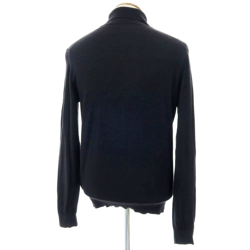 【中古】ジョンスメドレー JOHN SMEDLEY ハイゲージコットン タートルネックニット ブラック【 L 】【 状態ランクC 】【 メンズ 】