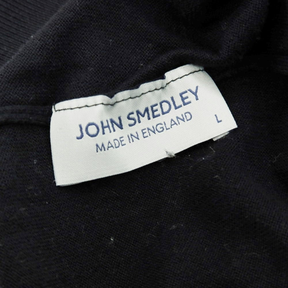 【中古】ジョンスメドレー JOHN SMEDLEY ハイゲージコットン タートルネックニット ブラック【 L 】【 状態ランクC 】【 メンズ 】
