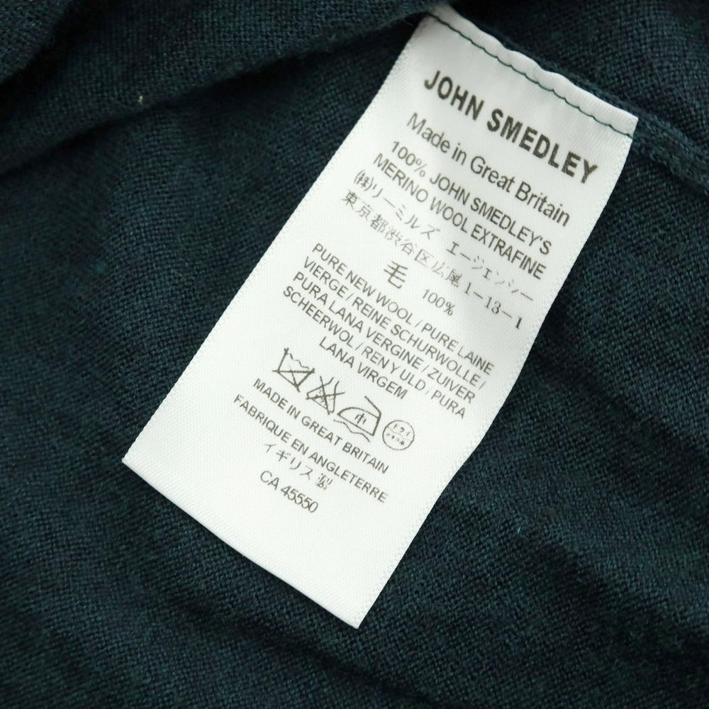 【中古】ジョンスメドレー JOHN SMEDLEY ハイゲージウール タートルネックニット ダークグリーン【 S 】【 状態ランクB 】【 メンズ 】