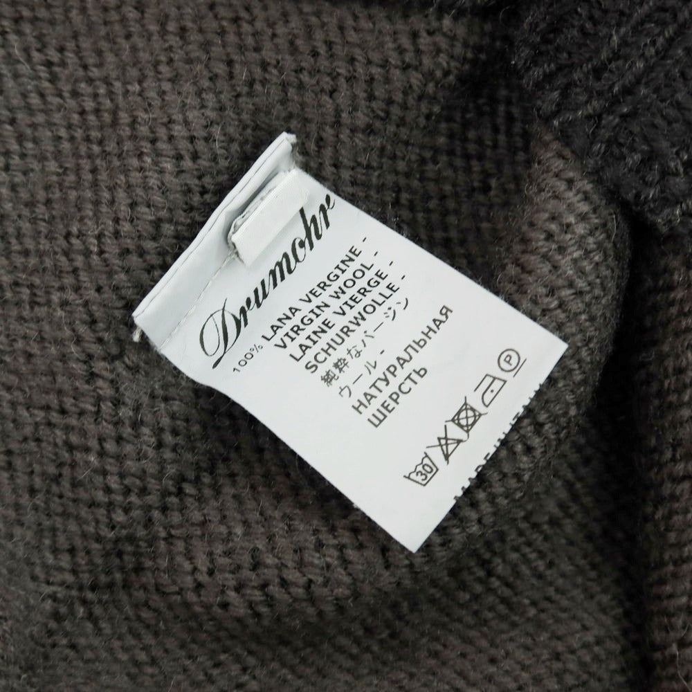 【中古】ドルモア DRUMOHR ミドルゲージウール タートルネックニット グレー系【 48 】【 状態ランクC 】【 メンズ 】