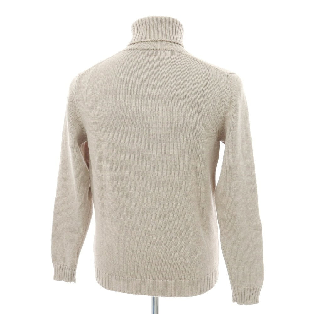 【中古】ザノーネ ZANONE ミドルゲージウール タートルネックニット ベージュ【 46 】【 状態ランクB 】【 メンズ 】