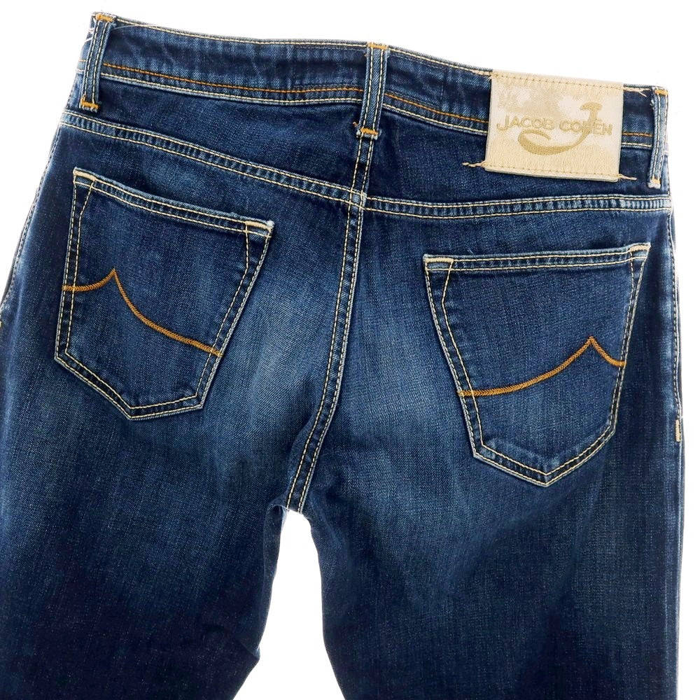 【中古】ヤコブコーエン JACOB COHEN PW688 COMF ストレッチ コットン デニムパンツ ジーンズ ネイビー【 31 】【 状態ランクC 】【 メンズ 】