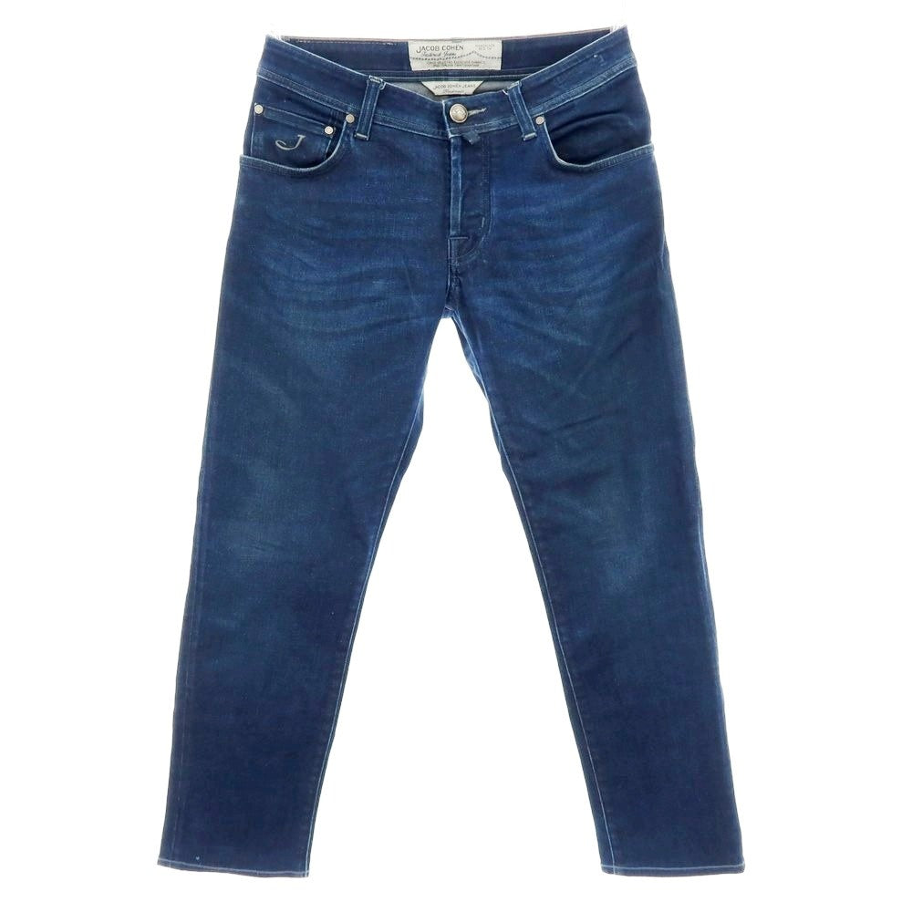 【中古】ヤコブコーエン JACOB COHEN PW622 COMF ストレッチ コットン デニムパンツ ジーンズ ネイビー【 30 】【 状態ランクC 】【 メンズ 】