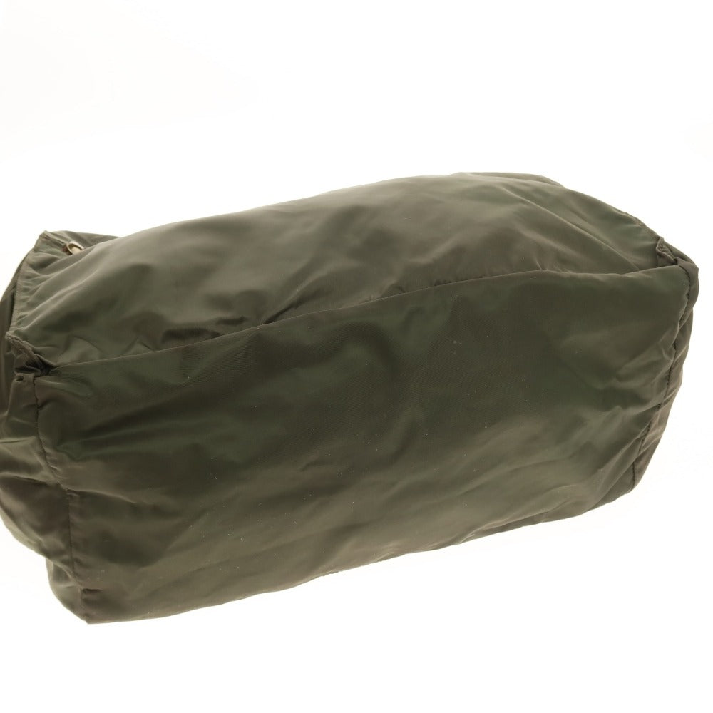 【中古】フェリージ Felisi P3/1 ナイロン レザー ボストンバッグ オリーブグリーンxブラウン【 状態ランクD 】【 メンズ 】