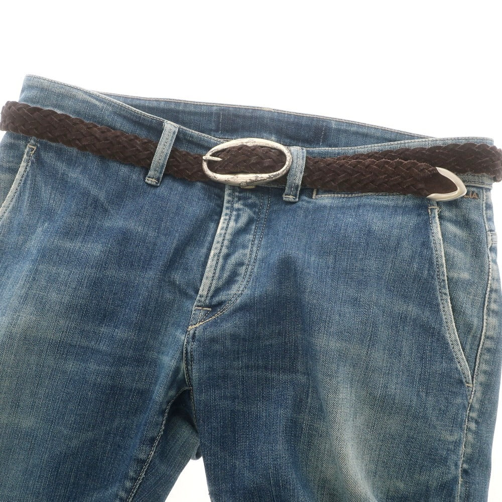 【中古】ダニエルアンドボブ Daniel & Bob スエード ベルト ダークブラウン【 表記なし(100位) 】【 状態ランクC 】【 メンズ 】