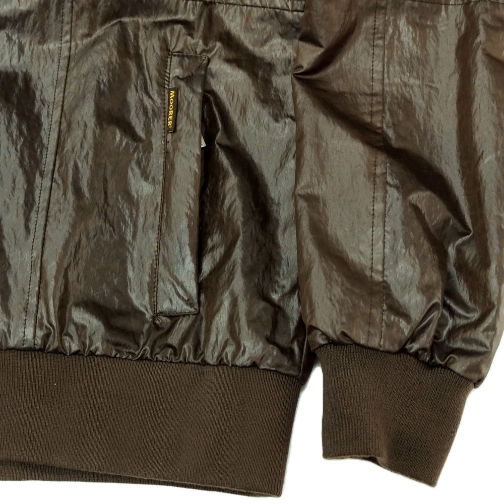 【中古】ムーレー MOORER ポリエステルナイロン ジップアップ スイングトップ オリーブ【サイズL】【 状態ランクC 】【 メンズ 】