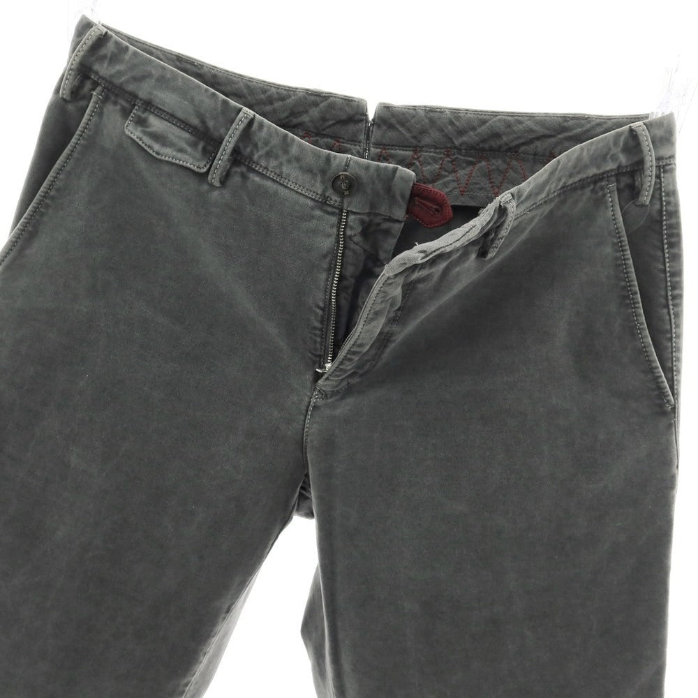 【中古】ピーティートリノ PT TORINO GILLSANS コットンカシミヤ カジュアルスラックスパンツ グレー【 34 】【 状態ランクC 】【 メンズ 】