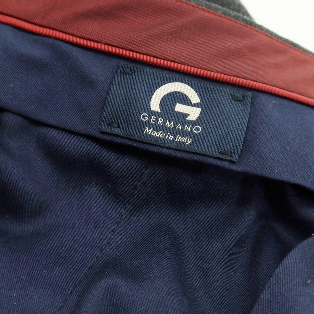 【中古】ジェルマーノ GERMANO Travel Edition SUPER 100’S ストレッチ ウールポリエステル ドレススラックスパンツ チャコールグレー【 52 】【 状態ランクB 】【 メンズ 】