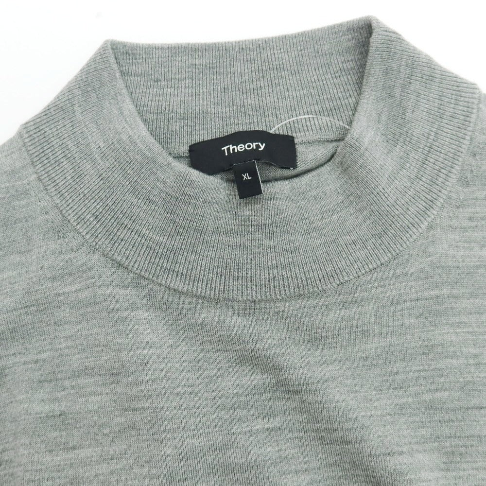 【中古】セオリー theory ハイゲージウール プルオーバーニット グレー【 XL 】【 状態ランクB 】【 メンズ 】
