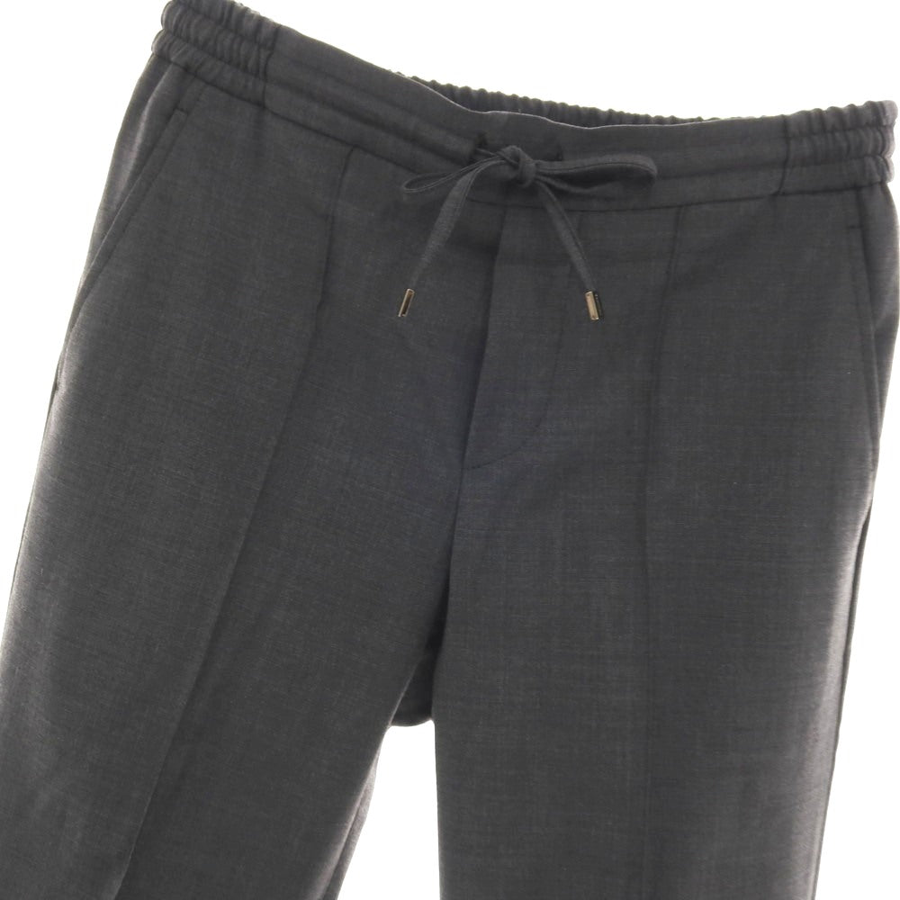 【中古】ベルウィッチ BERWICH H DUE ストレッチ ウールポリエステル イージースラックスパンツ グレー【サイズ48】【 状態ランクB 】【 メンズ 】