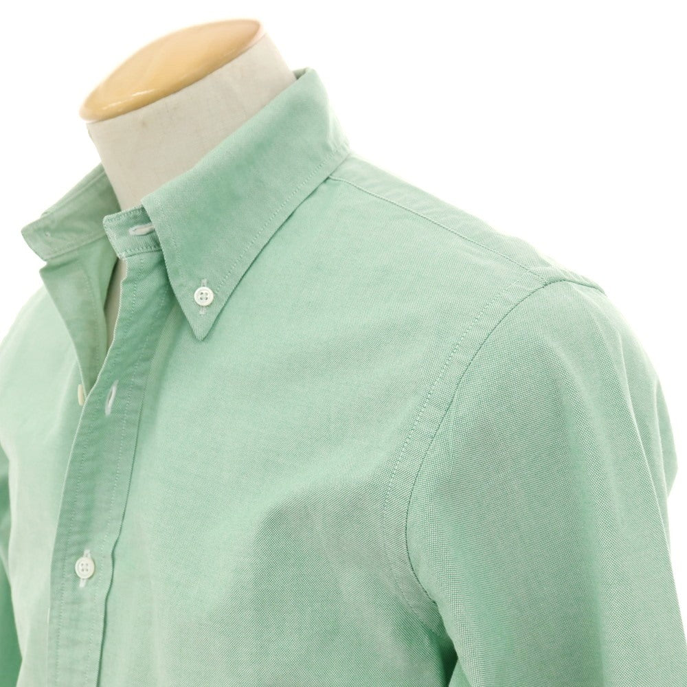 【中古】ブルックスブラザーズ Brooks Brothers MILANO オックスフォード ボタンダウン カジュアルシャツ ライトグリーン【 15 】【 状態ランクB 】【 メンズ 】