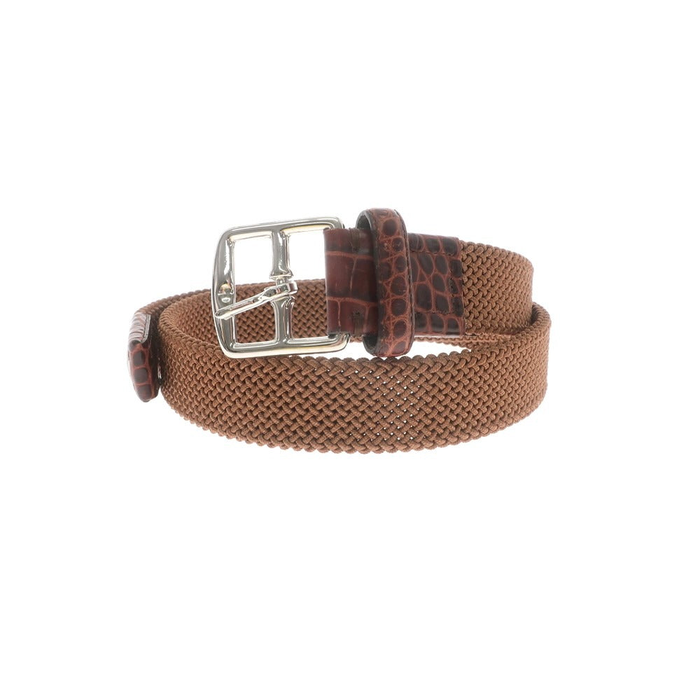 【中古】ウィリアム WILLIAM エラスティック ベルト ブラウン【サイズ32】【 状態ランクB 】【 メンズ 】