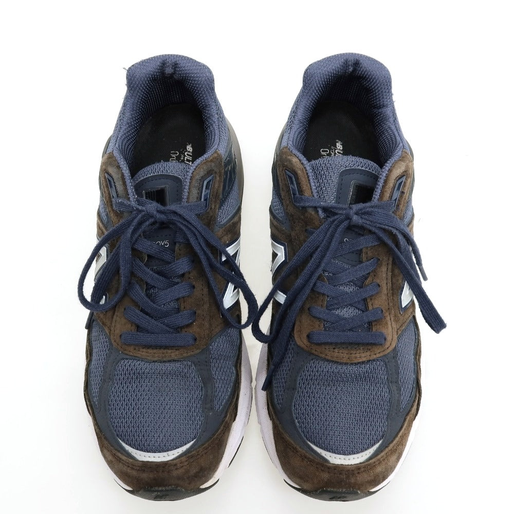 【中古】ニューバランス NEW BALANCE M990NV5 スニーカー ネイビー【サイズ27】【 状態ランクC 】【 メンズ 】