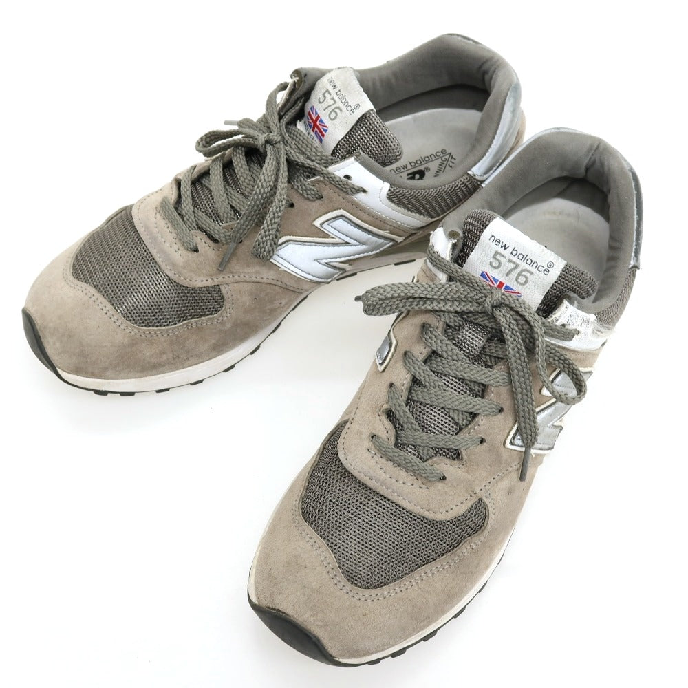 【中古】ニューバランス NEW BALANCE M576PMG 英国製 スニーカー グレー【サイズUK8 1/2】【 状態ランクC 】【 メンズ 】