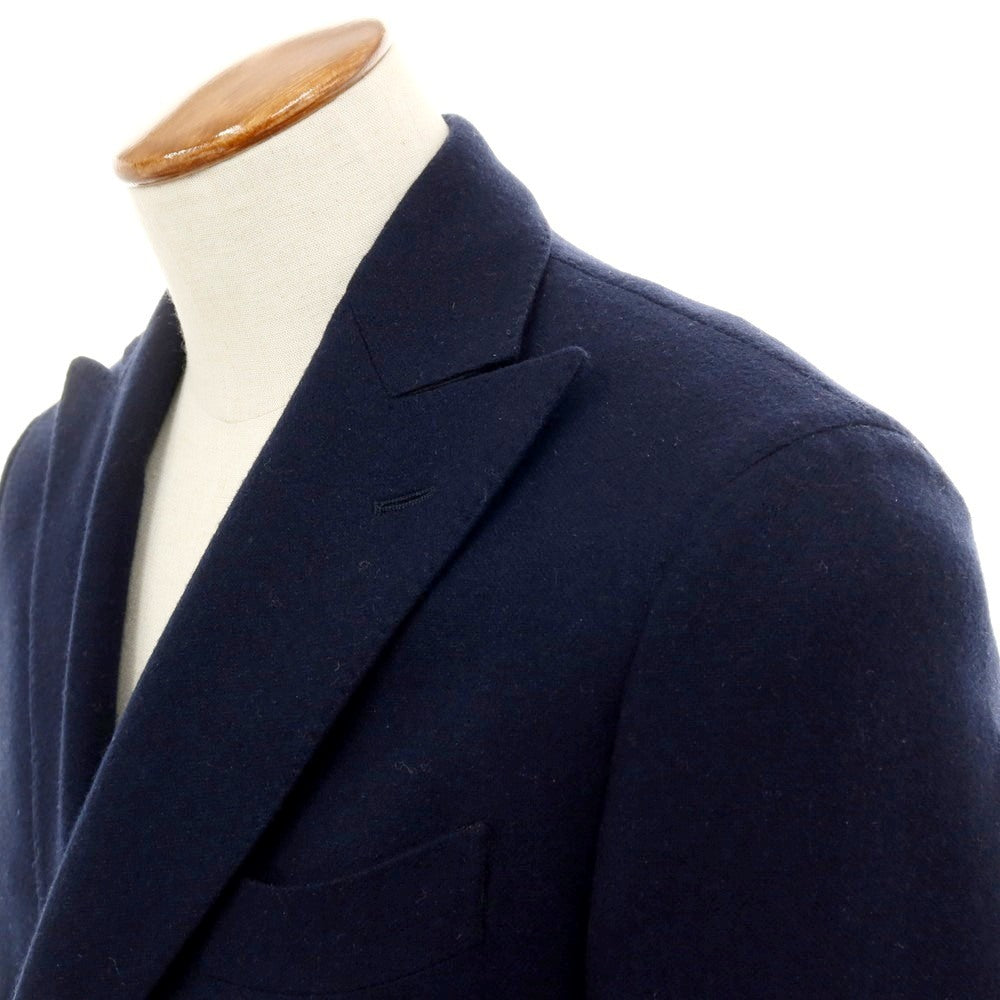 【中古】ラルディーニ LARDINI カシミヤ ダブル6B テーラードジャケット ネイビー【 46 】【 状態ランクB 】【 メンズ 】