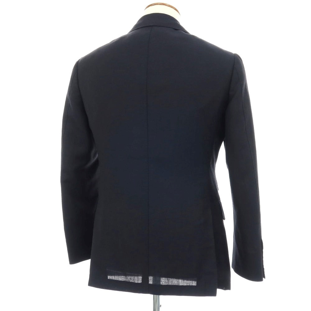 【中古】ビームスエフ BEAMS F ウールリネンモヘヤ ダブル6B ブレザー テーラードジャケット ダークネイビー【サイズ46】【 状態ランクC 】【 メンズ 】