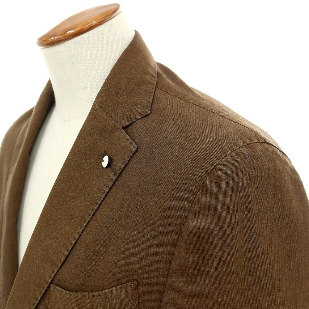 【中古】エルビーエム1911 L.B.M.1911 ガーメントダイ ウール 2B カジュアルジャケット オーカーブラウン【サイズ48】【 状態ランクA 】【 メンズ 】