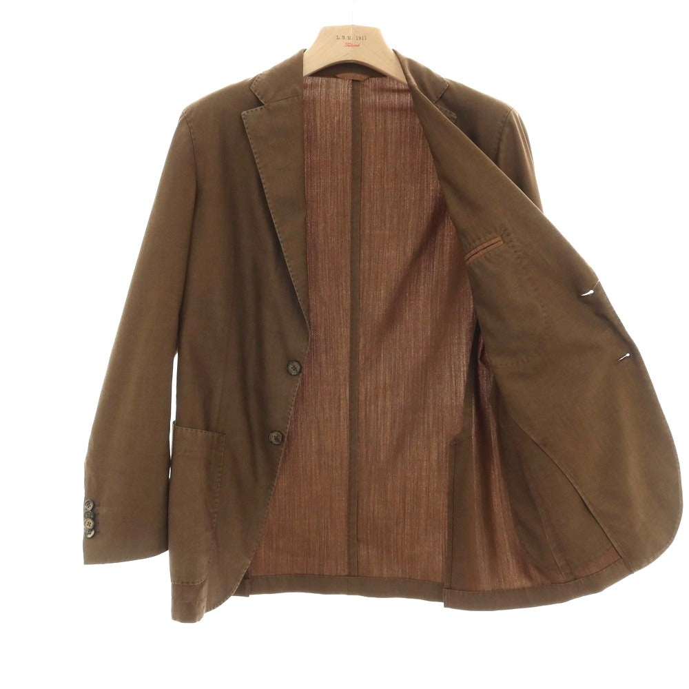 【中古】エルビーエム1911 L.B.M.1911 ガーメントダイ ウール 2B カジュアルジャケット オーカーブラウン【サイズ48】【 状態ランクA 】【 メンズ 】