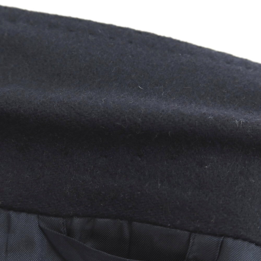 【中古】バルバ BARBA CMANA カシミヤ チェスターフィールドコート ネイビー【 44 】【 状態ランクC 】【 メンズ 】