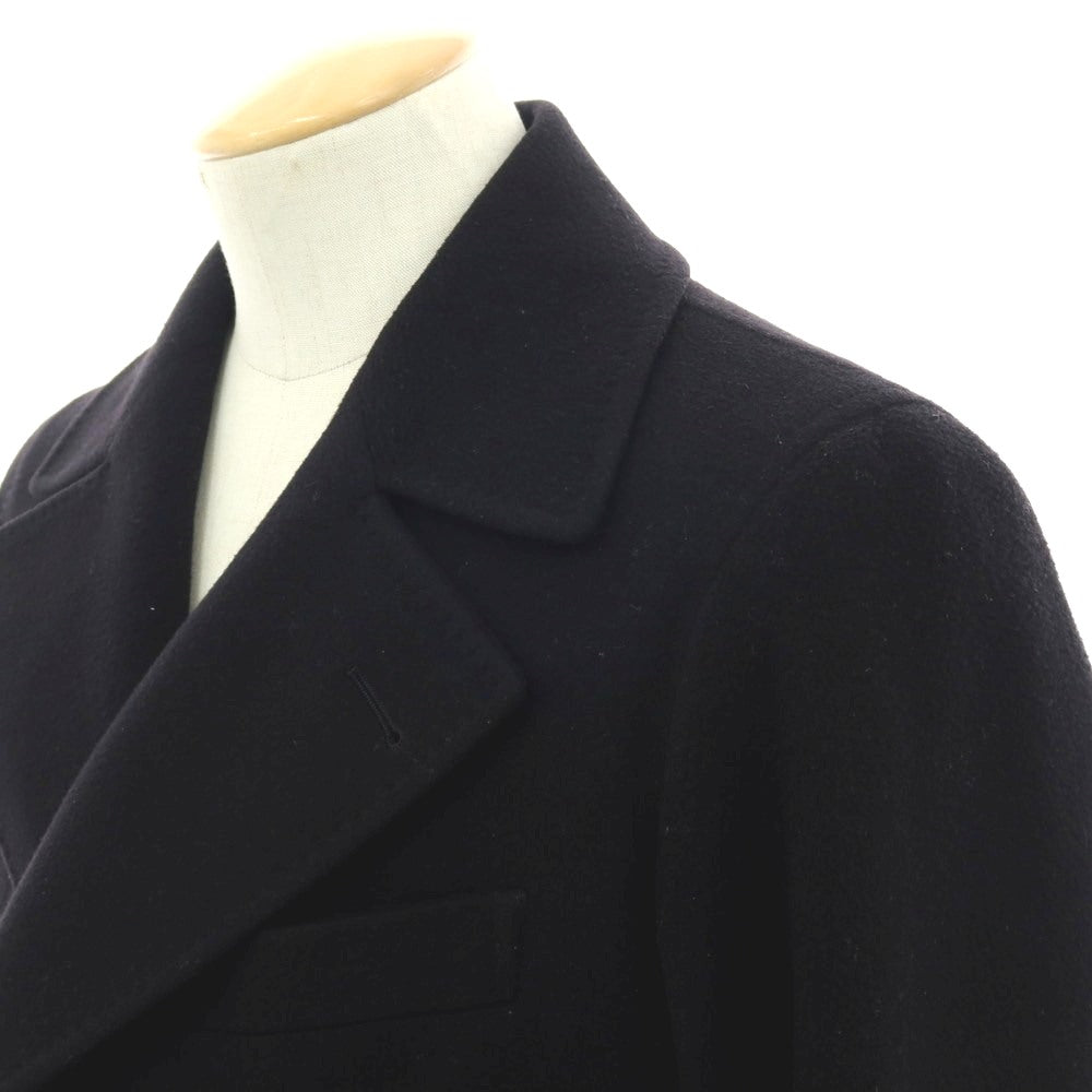 【中古】タリアトーレ TAGLIATORE ウールカシミヤ ダブルブレストコート ブラック【 44 】【 状態ランクC 】【 メンズ 】