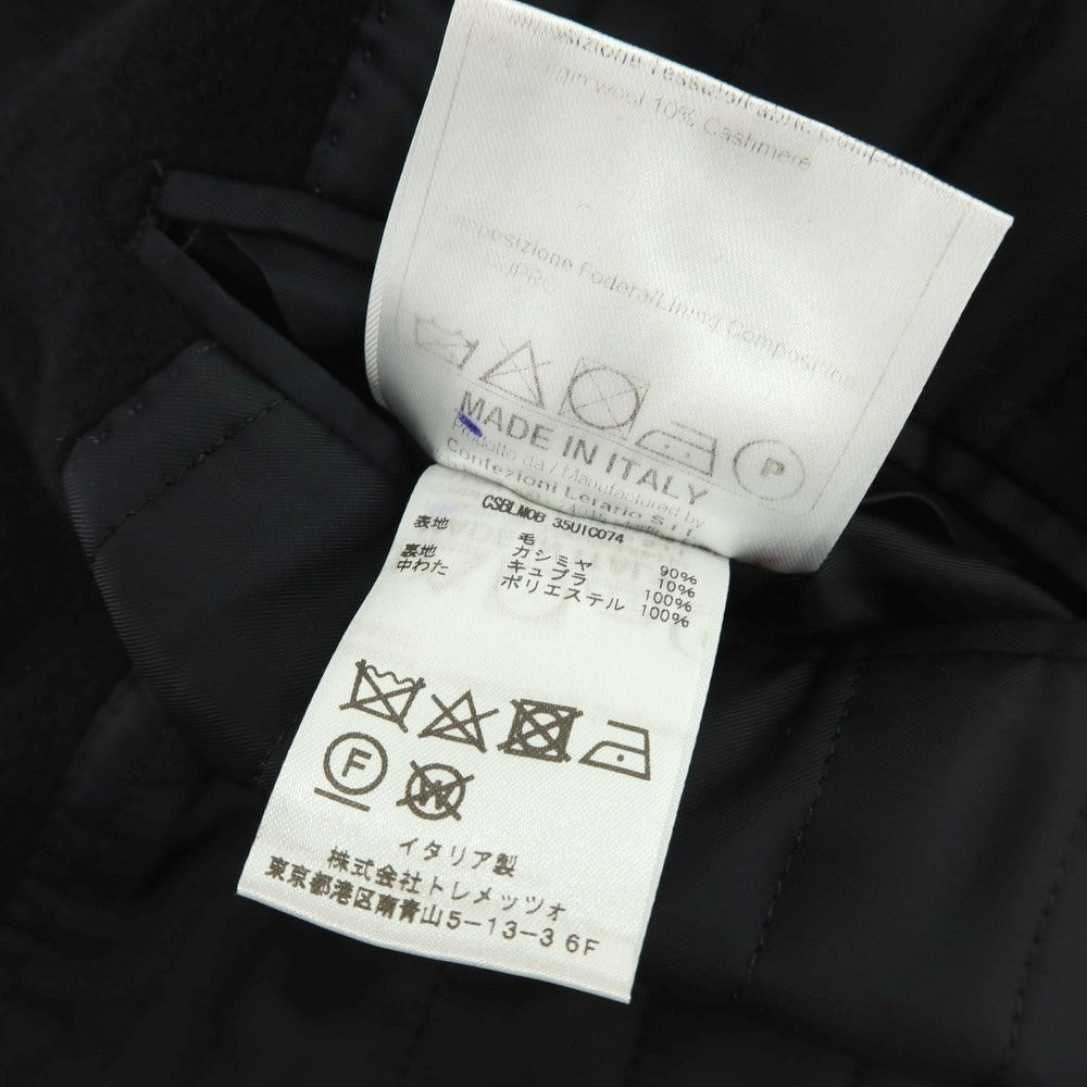 【中古】タリアトーレ TAGLIATORE ウールカシミヤ ダブルブレストコート ブラック【 44 】【 状態ランクC 】【 メンズ 】