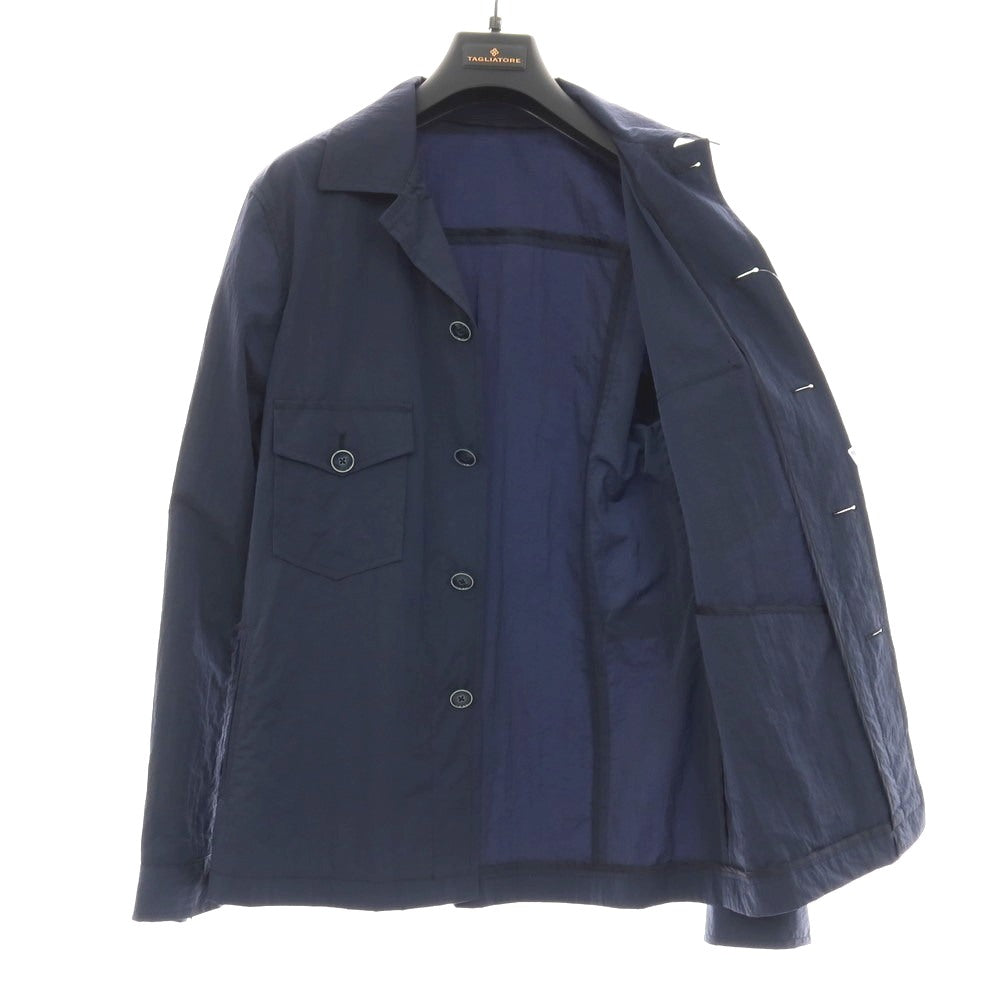 【中古】タリアトーレ TAGLIATORE BUCK ナイロン サファリジャケット ネイビー【サイズ48】【 状態ランクC 】【 メンズ 】