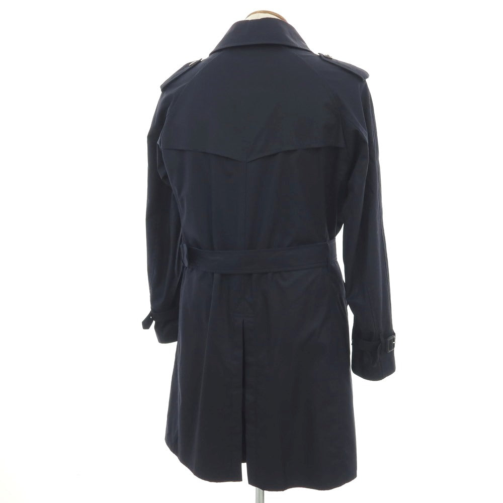 【中古】グレンフェル GRENFELL コットン トレンチコート ネイビー【 40 】【 状態ランクB 】【 メンズ 】