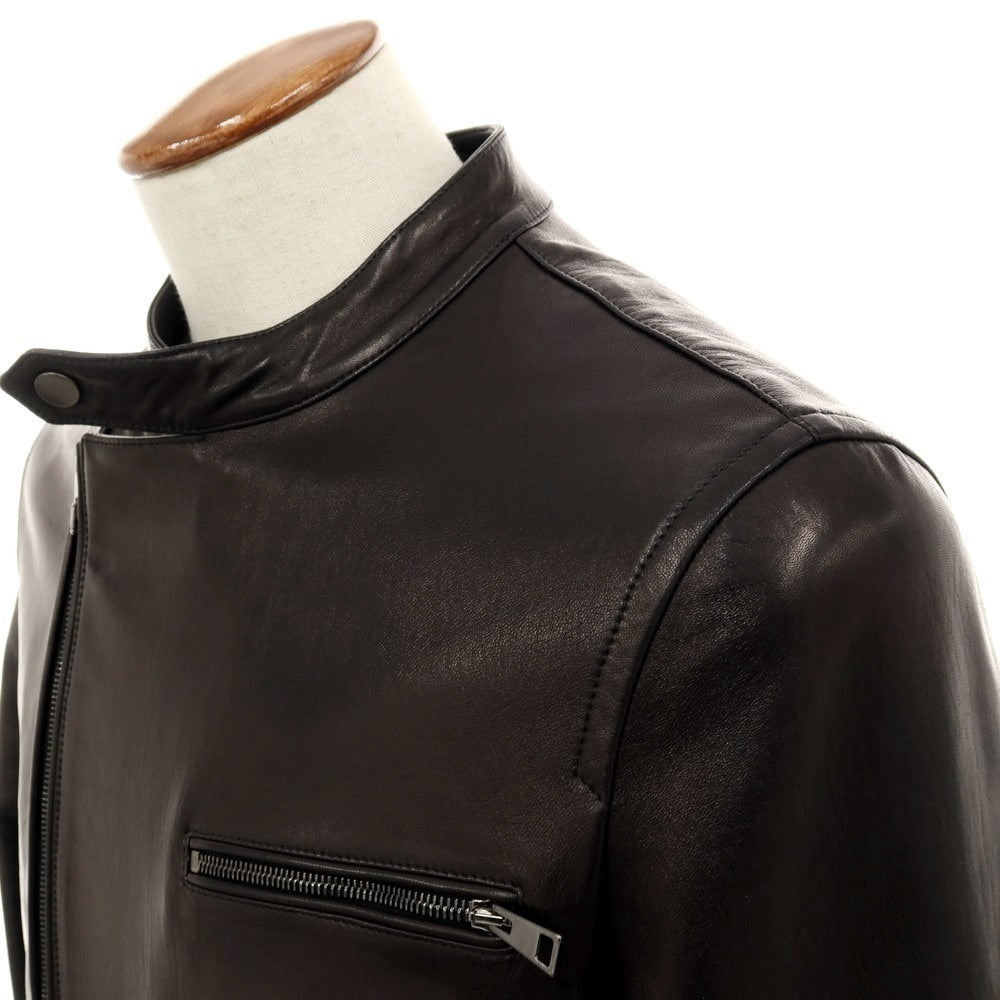 【中古】モレック MOLEC ラムレザー ライダースジャケット ブラック【 48 】【 状態ランクB 】【 メンズ 】