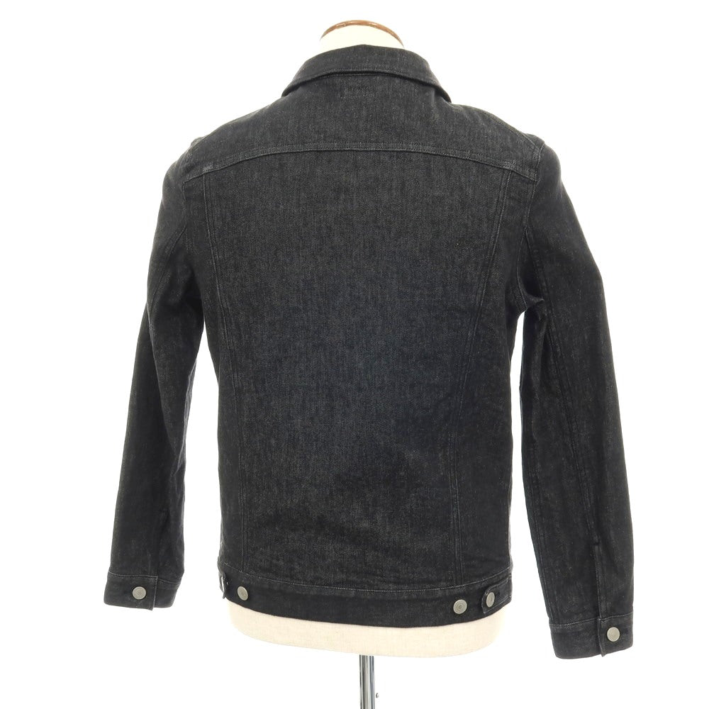 【中古】クロスクローゼット crossclothet ストレッチ コットン デニムジャケット ブラック【 2 】【 状態ランクC 】【 メンズ 】