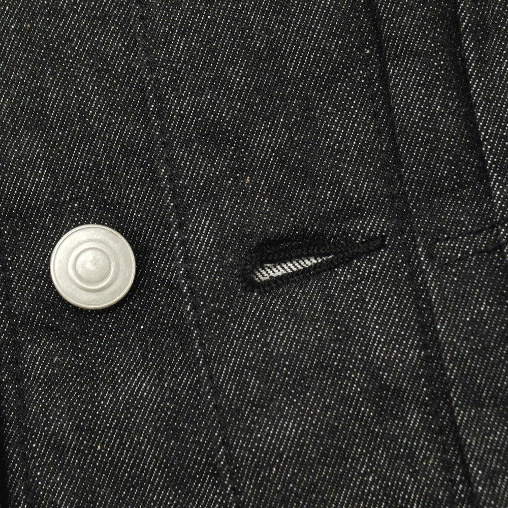 【中古】クロスクローゼット crossclothet ストレッチ コットン デニムジャケット ブラック【 2 】【 状態ランクC 】【 メンズ 】