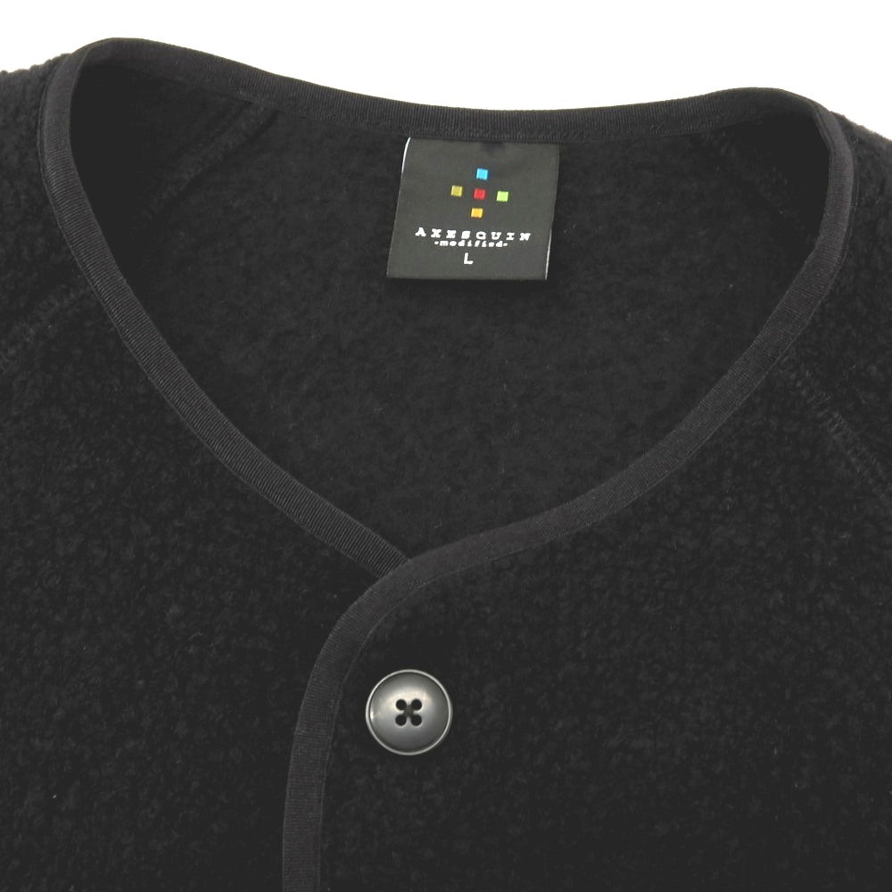 【中古】アクシーズクイン AXESQUIN ウールナイロンポリエステル フリースジャケット ブラック【 L 】【 状態ランクB 】【 メンズ 】