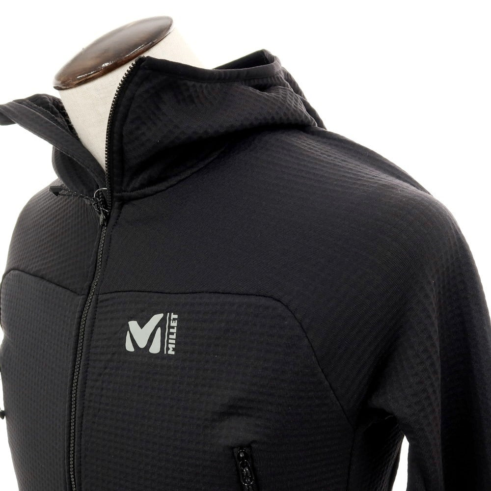 【中古】ミレー MILLET POLARTEC ポリエステル グリットフリース フーデッドブルゾン ブラック【 L 】【 状態ランクB 】【 メンズ 】