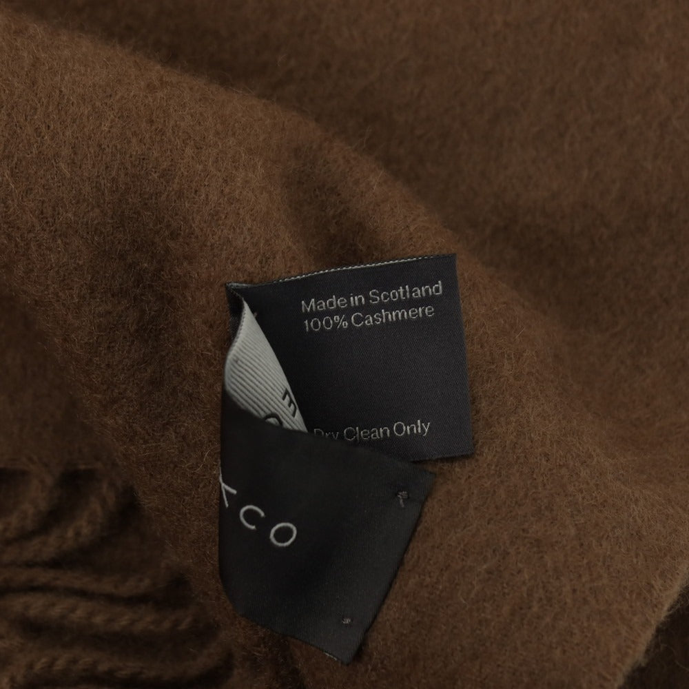 【中古】ベグアンドコー BEGG&CO カシミヤ マフラー ブラウン【 状態ランクB 】【 メンズ 】