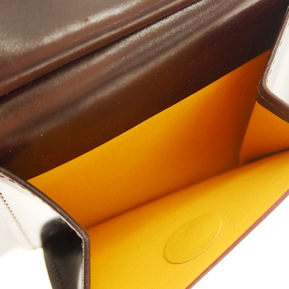 【中古】ガンゾ GANZO シェルコードバン 二つ折り財布 バーガンディ【 状態ランクA 】【 メンズ 】