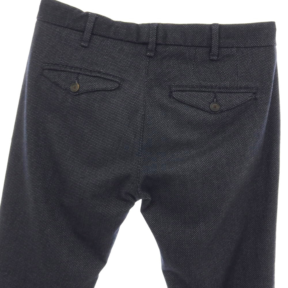 【中古】ミース MYTHS COLORED CHAIN ストレッチ ポリエステルレーヨン カジュアルスラックスパンツ ネイビー【 46 】【 状態ランクB 】【 メンズ 】