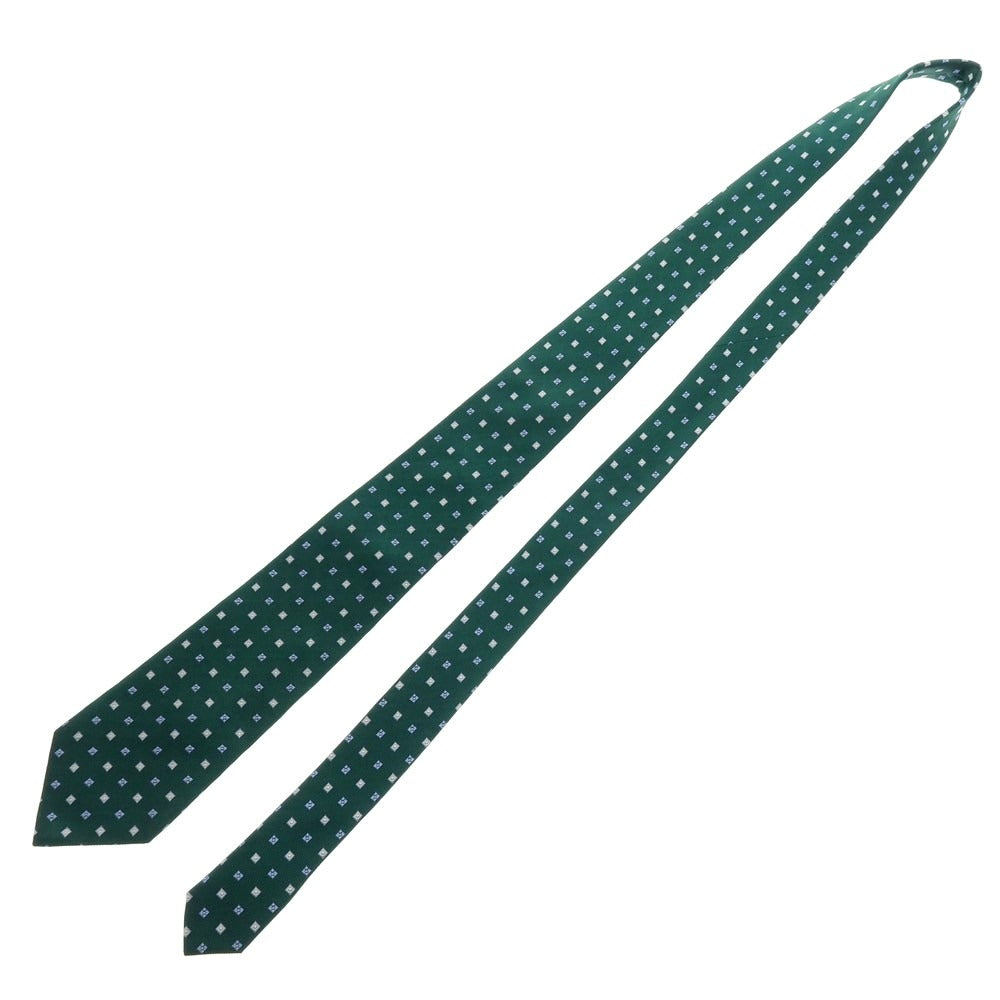 【中古】フランコ スパダ Franco Spada シルク 小紋柄ネクタイ グリーン【 状態ランクB 】【 メンズ 】