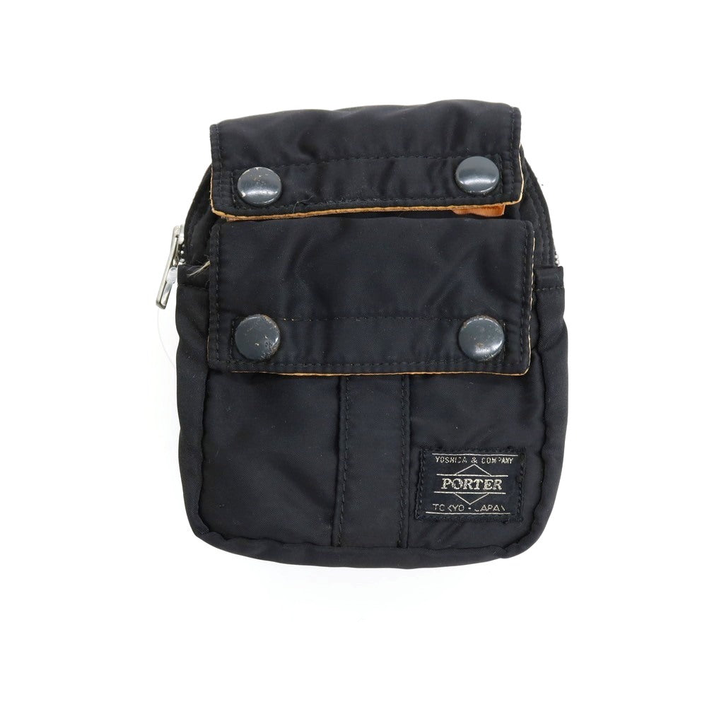 【中古】ポーター PORTER BEAMS別注 ナイロン系 ポーチ ブラックxオレンジ【 状態ランクC 】【 メンズ 】