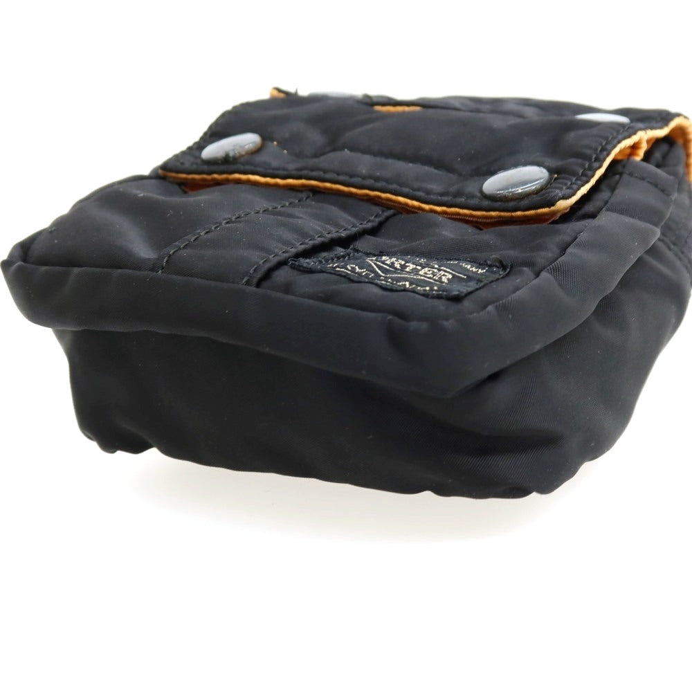 【中古】ポーター PORTER BEAMS別注 ナイロン系 ポーチ ブラックxオレンジ【 状態ランクC 】【 メンズ 】