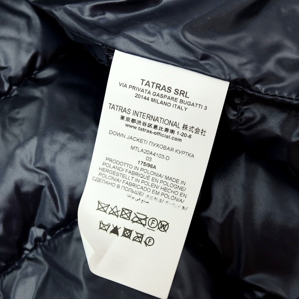 【中古】タトラス TATRAS ナイロン ダウンジャケット ネイビー【 3 】【 状態ランクA 】【 メンズ 】