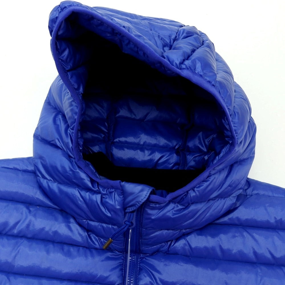 【中古】ピレネックス Pyrenex BRUCE HOODED ナイロン ダウンジャケット ブルー【 L 】【 状態ランクA 】【 メンズ 】