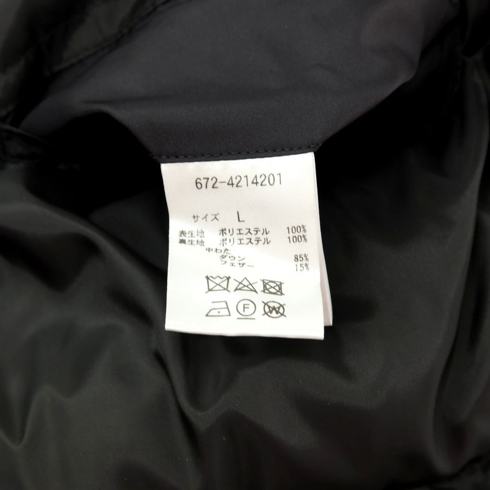 【中古】【未使用】ナノユニバース nano universe ポリエステル ダウンジャケット ブラック【 L 】【 状態ランクS 】【 メンズ 】