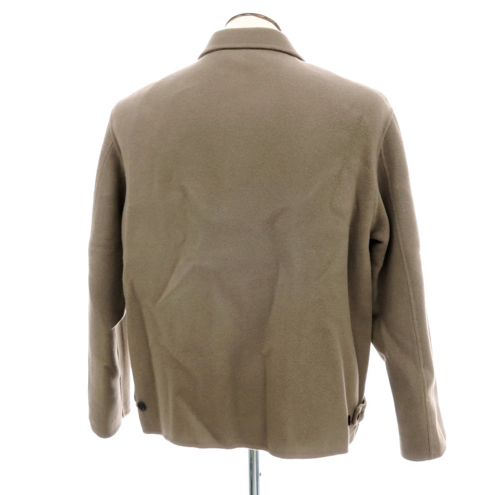 【中古】【未使用】グリーンレーベルリラクシング green label relaxing SUPER140’Sプレジャーウール&ナイロンポリエステル ジップアップブルゾン トープ【 L 】【 状態ランクS 】【 メンズ 】