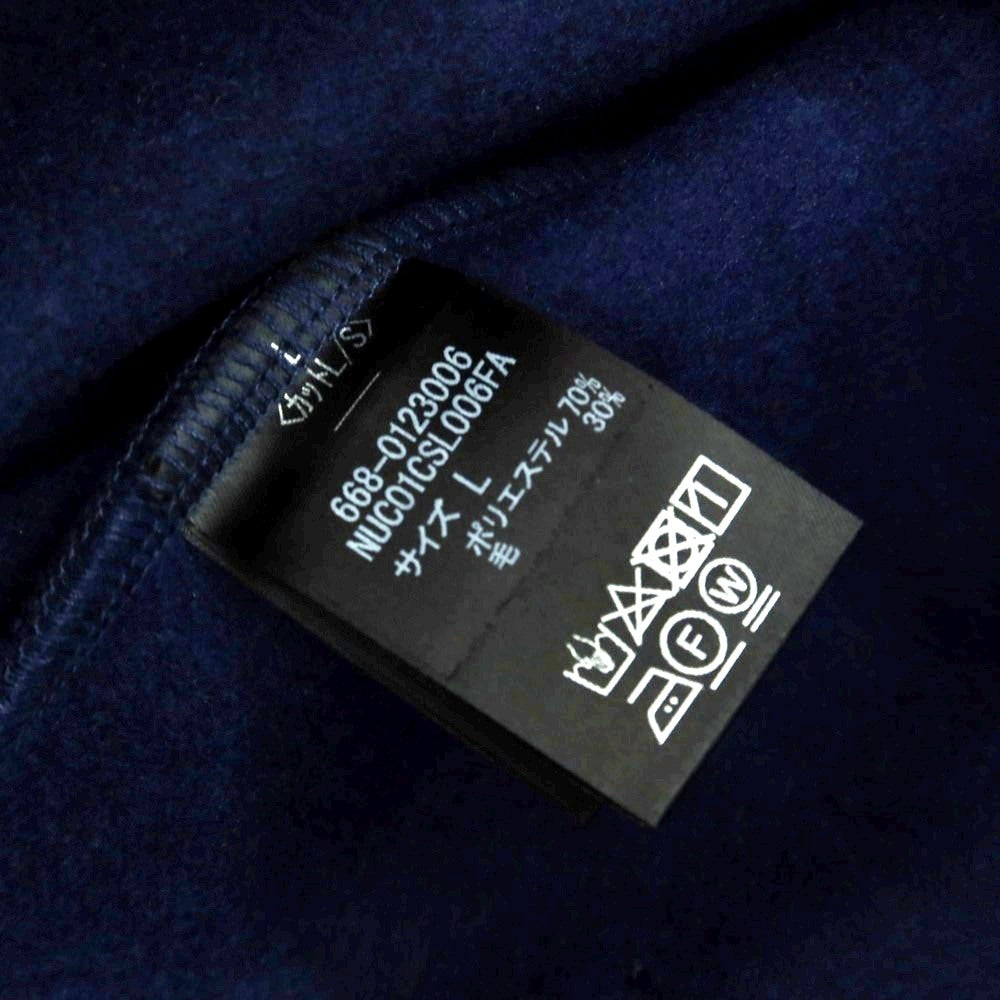【中古】【未使用】ナノユニバース nano universe テックメルトンジャージー ダブルジップ パーカー ネイビー【 L 】【 状態ランクS 】【 メンズ 】