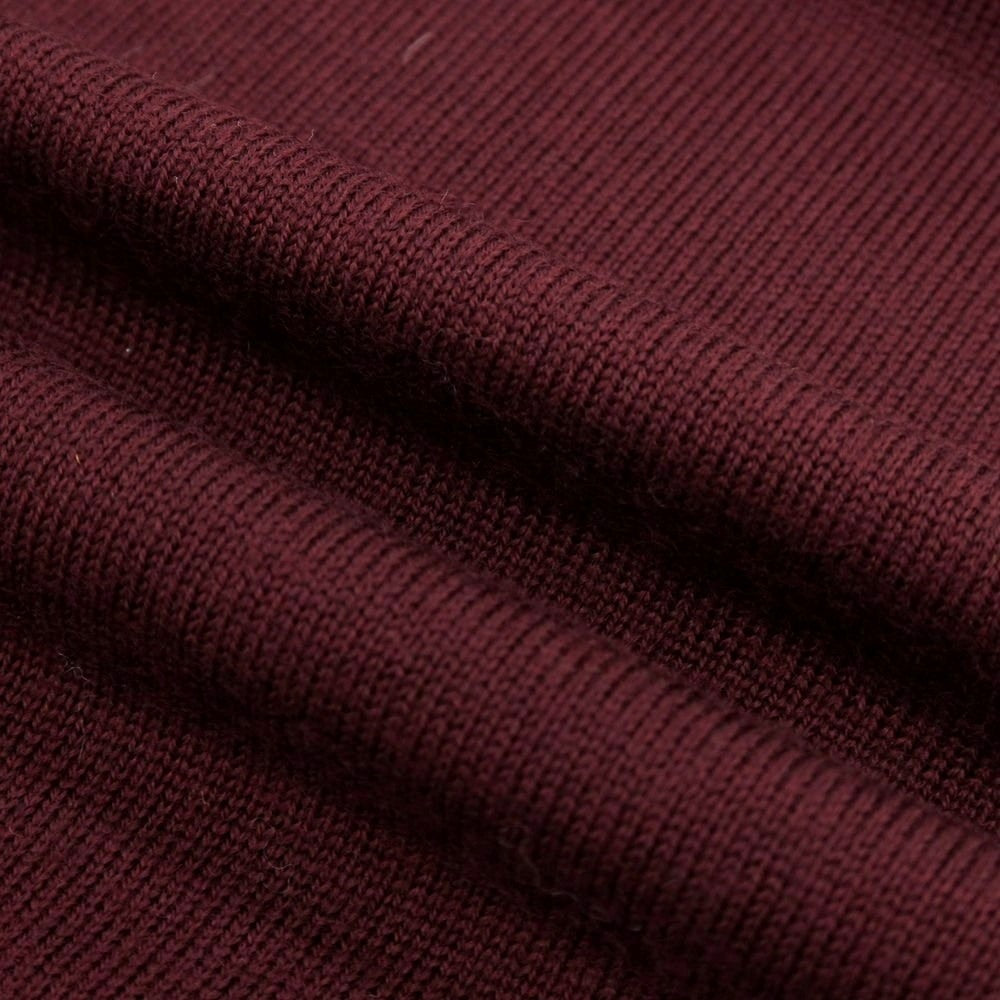 【中古】【未使用】バナナリパブリック Banana Republic ハイゲージ ウール スタンドカラー ハーフジップ プルオーバーニット ワインレッド【 XL 】【 状態ランクS 】【 メンズ 】