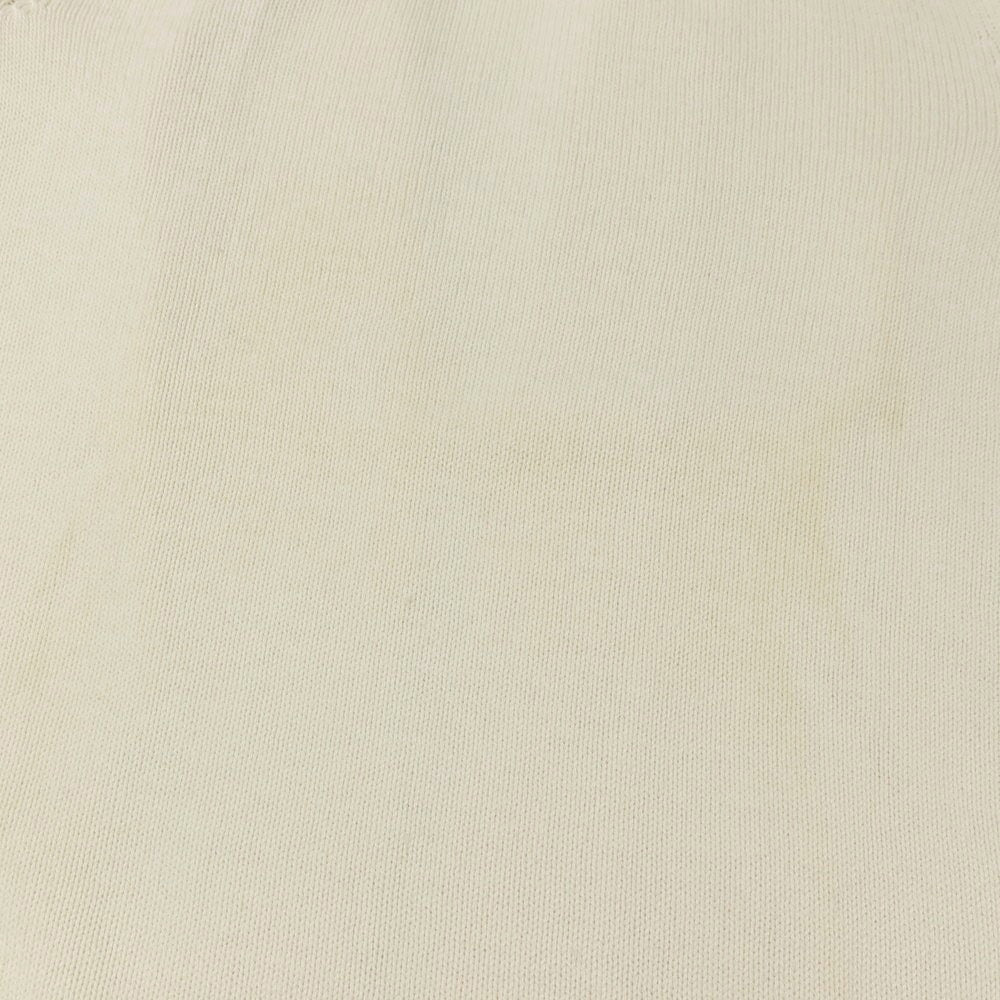 【中古】バナナリパブリック Banana Republic ミドルゲージ コットンナイロンウール ボタンレス カーディガン ホワイト【サイズL】【 状態ランクC 】【 メンズ 】